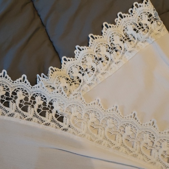 White boho shawl - Picture 4 of 4